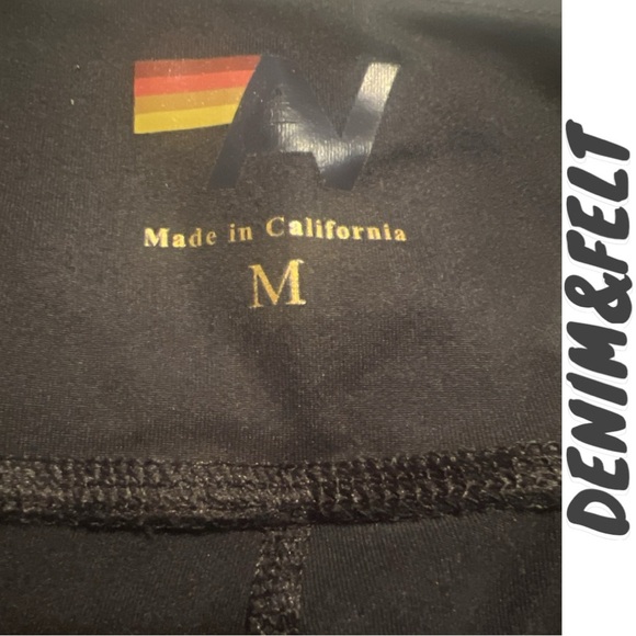 AVIATOR NATION BOLT FULL LENGTH LEGGINGS | Black/Silver | PRELOVED!!🖤⚡️ - Picture 9 of 13